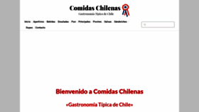 What Comidaschilenas.com website looked like in 2022 (1 year ago)