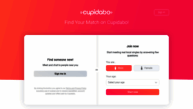 What Cupidabo.com website looked like in 2022 (1 year ago)