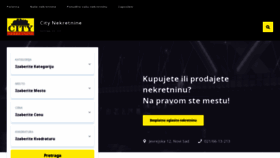 What City-nekretnine.rs website looked like in 2022 (1 year ago)
