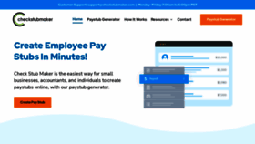 What Checkstubmaker.com website looked like in 2022 (2 years ago)