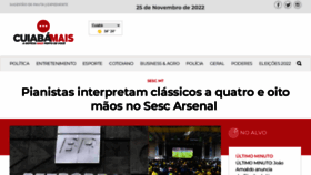 What Cuiabamais.com.br website looked like in 2022 (1 year ago)