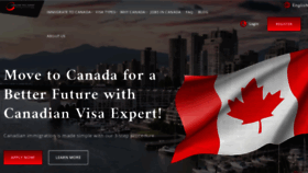 What Canadianvisaexpert.com website looked like in 2022 (1 year ago)