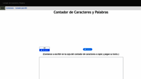 What Contadordecaracteres.com website looked like in 2022 (1 year ago)
