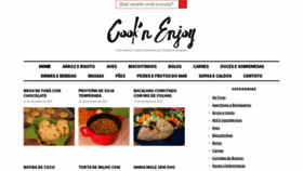 What Cooknenjoy.com website looked like in 2022 (1 year ago)