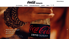 What Coca-cola.com.my website looked like in 2022 (1 year ago)