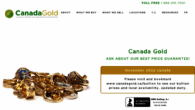 What Canadagold.ca website looked like in 2022 (1 year ago)
