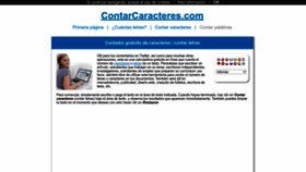 What Contarcaracteres.com website looked like in 2022 (1 year ago)