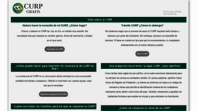 What Curp-gratis.com.mx website looked like in 2022 (1 year ago)