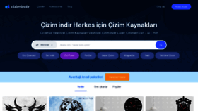 What Cizimindir.com website looked like in 2022 (1 year ago)