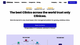 What Clinicea.com website looked like in 2022 (1 year ago)