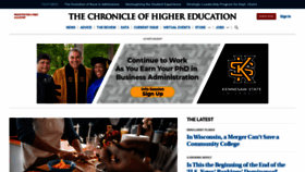 What Chronicle.com website looked like in 2022 (1 year ago)