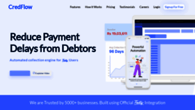 What Credflow.in website looked like in 2022 (1 year ago)