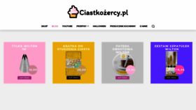 What Ciastkozercy.pl website looked like in 2022 (1 year ago)