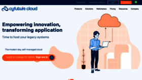 What Cyfuture.cloud website looked like in 2022 (1 year ago)