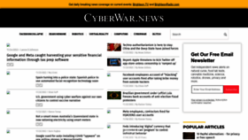 What Cyberwar.news website looked like in 2022 (1 year ago)
