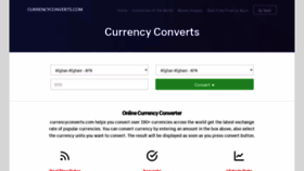 What Currencyconverts.com website looked like in 2022 (1 year ago)