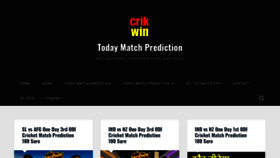 What Crikwin.com website looked like in 2022 (1 year ago)