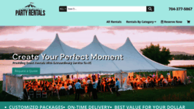What Charlottepartyrentals.net website looked like in 2022 (1 year ago)