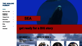 What Cshwhalingmuseum.org website looked like in 2022 (1 year ago)