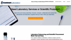 What Contractlaboratory.com website looked like in 2022 (1 year ago)
