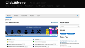What Click2electro.com website looked like in 2022 (1 year ago)