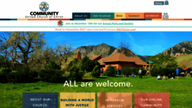 What Cuccboulder.org website looked like in 2022 (1 year ago)