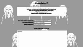 What Complaint.com website looked like in 2022 (1 year ago)