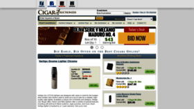 What Cigarauctioneer.com website looked like in 2022 (1 year ago)