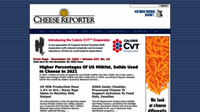What Cheesereporter.com website looked like in 2022 (1 year ago)