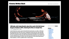 What Cinemastrikesback.com website looked like in 2022 (1 year ago)