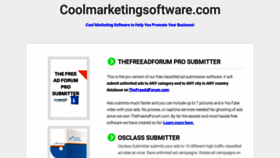 What Coolmarketingsoftware.com website looked like in 2022 (1 year ago)