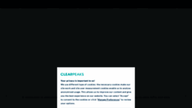 What Clearpeaks.com website looked like in 2022 (1 year ago)