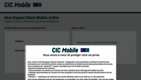 What Cic-mobile.fr website looked like in 2022 (1 year ago)