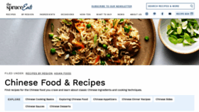 What Chinesefood.about.com website looked like in 2022 (1 year ago)