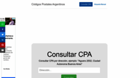 What Codigopostal.com.ar website looked like in 2022 (1 year ago)