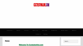 What Ccctestonline.com website looked like in 2022 (1 year ago)