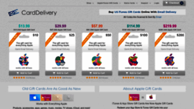 What Carddelivery.com website looked like in 2022 (1 year ago)