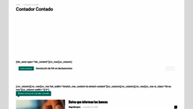 What Contadorcontado.com website looked like in 2022 (1 year ago)