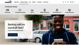 What Capitalonebank.com website looked like in 2022 (1 year ago)