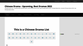 What Chinesedrama.org website looked like in 2022 (1 year ago)