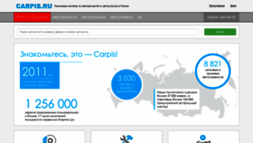 What Carpis.ru website looked like in 2022 (1 year ago)
