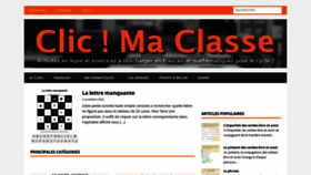 What Clicmaclasse.fr website looked like in 2022 (1 year ago)