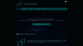What Crystal-launcher.net website looked like in 2022 (1 year ago)