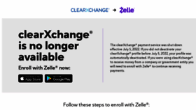What Clearxchange.com website looked like in 2022 (1 year ago)