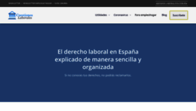 What Cuestioneslaborales.es website looked like in 2022 (1 year ago)