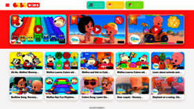 What Cocokids.tv website looked like in 2022 (1 year ago)