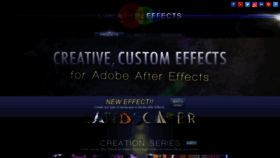 What Creationeffects.com website looked like in 2022 (1 year ago)