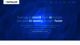 What Cinstaller.com website looked like in 2022 (1 year ago)