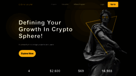 What Coinaxium.com website looked like in 2022 (1 year ago)