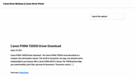 What Canondriverwindows.com website looked like in 2022 (1 year ago)